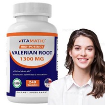 비타메틱 쥐오줌풀 발레리안 뿌리 1300mg 240캡슐, 기본