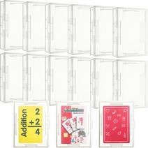 Playing Card Deck Plastic Boxes Card Holder Organizer Empty Storage Box Clear Card Case Snaps Close, 01 15