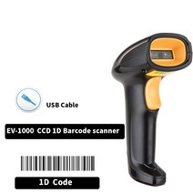 슈퍼마켓 상점 도서관을 위한 USB 유선 바코드 스캐너 레이저 CCD CMOS 1D 2D 바코드 리더 고품질의 저렴한 가격 바코드 스캐너, EV-1000