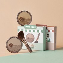 입큰 라떼 인 더 무드 쉐딩 세트 (본품+전용브러쉬) 2종 택 /내추럴 음영쉐딩, 입큰 라떼 인 더 무드 쉐딩 기획세트 (본품+전용브러쉬, 2호(오트 브라운), 2호(오트 브라운)