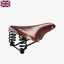 영국 브룩스 플라이어 S 숏 가죽 자전거 스프링 안장 브라운