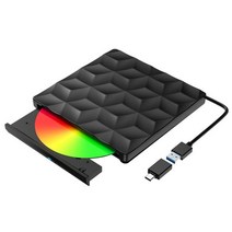 cd리핑 리핑기 cd dvd플레이어 odd 외부 플레이어 usb 3.0 type-c 휴대용 디스크 드라이브 버너 리더 데스크탑 pc windows linux os apple, DVD 블랙