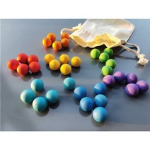 몬테소리 원목교구 가베 완구 블록 쌓기 원기둥 완구 레인보우 컬러 발도르프 우드, 35pcs set