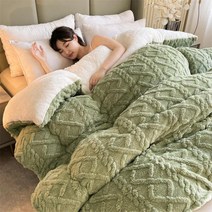 부드럽고 두꺼운 겨울용 인공 양털 캐시미어 담요 침대용 아늑하고 이불