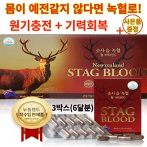 사은품 추가 증정 뉴질랜드 숫사슴 녹혈 녹용 캡슐 사슴피 자양강장제 남성 여성 피로회복제 청소년 여성 철분제 수험생 빈혈 만성피로 영양제 효능 효과 추천 유비바이오, 3개(6달분)+사은품증정, 3개, 60정