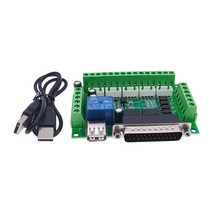 스탭 모터 컨트롤러 드라이버 보드 cnc usb mach3 100 khz 브레이크 아웃 5 축 인터페이스 모션