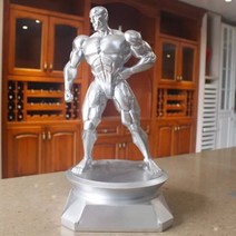 스쿼트랙 스쿼트렉 가정용헬스기구 운동기구 보디빌딩 근육 남자 장식품 대회 컵 복서 피규어 조각 체육관 장식, L