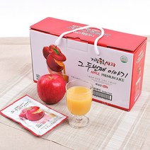 애플2 사과즙 120ml x 20포 추석선물 포장 어린이 음료 과채주스 저온착즙 생과일즙
