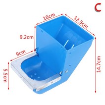 닭장만들기 병아리부화기 닭장 1PC 토끼 먹이 상자 호퍼 케이지 안티 산세 물마루, 3.C