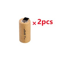 LUPUK-1.2V SC 니켈 카드뮴 충전식 배터리 2800mAh 전동 공구 등의 백업 전원 교체용으로 적합, [01] 2pcs Battery, 2개