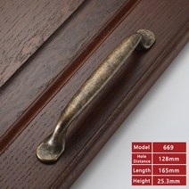 강화마루보수 벽지 깨진타일 보수 Yutoko 옷장 찬장 당겨 레트로 금속 골동품 황동 128mm 주방 서랍 캐비닛 도어 핸들 가구 손잡이, 669-128