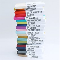 이노웍스 패브릭 노트 라인드 맥시 포켓 수첩 다이어리 유선 양장 제본 22컬러, 13.머스타드