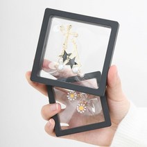 뱃지 액자 메달 보관 돌반지 굿즈 열쇠 보석 반지 원석 귀금속 보관함 케이스 프레임, 검정(11X11)