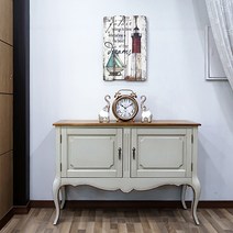 라즈마 콘솔 (그레이) 120x38cm 폭좁은 작은 미니 현관 복도 거실 모던 프렌치 엔틱 서랍 포인트 가구
