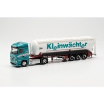 Herpa 315494 메르세데스 벤츠 악트로스 스트림스페이스 벌크 트레일러트럭 Kleinwachter 자동차 모형