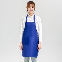 광고 앞치마는 방수 홍보 선물 작업복으로 맞춤 제작 가능, 유니폼 블루, 하나