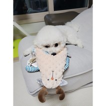 강아지 장난감 벨벳 애착 인형 분리불안 이갈이 쿠션 베개 반려동물, 사슴_베이지