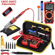전기용접기 스포트용접기 미니스폿용접기 JCD 납땜 인두 키트 80W 220V 가변 온도 디지털 멀티 미터 자동, CHINA, picture color + 미국