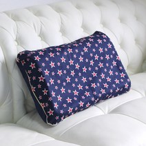 Areum 한아름 스칸디나 스타(네이비) 굴곡형 메모리폼베개, 49cm×30cm×7~10cm(±3cm)