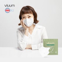 푸름웰니스 비움 마스크 KF94 에코플러스 대형 국산 컬러마스크 100매 + 고급 마스크 스트랩 증정, 화이트, 25매*4팩