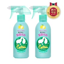 LG생활건강 온더바디 코튼풋 발을씻자 코튼풋샴푸 레몬 385ml x 2개