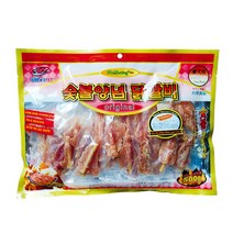 라이코스펫 써니 애견 웰빙 면역기능강화 모질개선 사사미 닭갈비 오리고기 비스켓 간식모음, 1개, 써니 숯불양념 고구마 치즈닭갈비 미니 500g