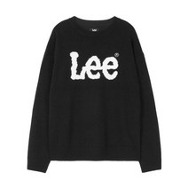 LEE 빅 트위치 로고 풀오버 니트 블랙