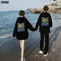발렌타인데이 선물 커플 맨투맨 남가을겨울 트렌드 ins 달라 프렌치코트