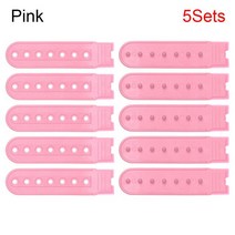 스냅 백 스트랩 교체 캔디 컬러 모자 패스너 버클 익스텐더 클립 야구 모자용 5 세트, 10 Pink