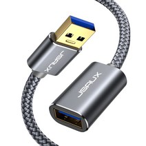 JSAUX USB 3.0 연장케이블 메탈 고속충전 연장선, 2m, 1개
