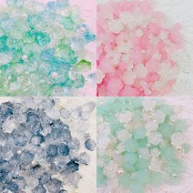 컬러테마 장미 나비 파츠 믹스 오로라 데코덴 비즈 탑로더 케이스 꾸미기 데코 미니어처, 수채화 퍼플, # 9 수채화 믹스