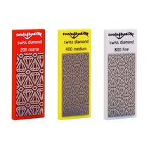 Tools4Boards PRECO 트리오 스키 스노보드 다이아몬드 스톤 세트 레드 57mm [미국 직배송]