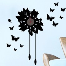 더씰 DIY저소음벽시계 거실 아이방 안방 인테리어 벽시계, DIY-812