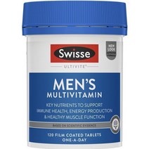 호주 스위스 남성용 신 멀티비타민 120정 Swisse Mens Multivitamin 120 Tablets NEW, 2병