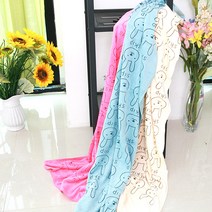 코지파파 KC인증 비치 바스 대형 타올 2장 3장 세트 고중량 장당 260g, 레빗 비치타올 블루 + 블루