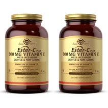 솔가 에스터씨 에스터 C 플러스 중성 비타민C 500mg 250 베지캡슐 X 2통, 2개, 250정