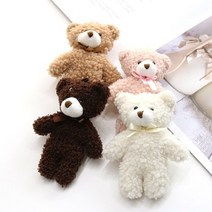 퀼트가게의류소품과 가방 뽀글이 인형 대 3종류 4color, 강아지, 쵸코