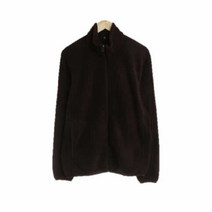 유니클로 버건디 후리스집업 남자 S 9476