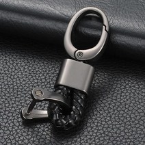 로프 버클 가죽 키링 자동차 열쇠고리 블랙 ABM, ABM(C) 로프 버클 가죽 키링 블랙