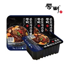 [통뼈공식몰] 통뼈 분모자 간장 뼈찜 1kg X 4팩, 1.분모자 간장뼈찜4팩