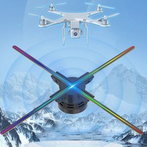 3D 홀로그램 팬 빔프로젝트672LED 홀로그램 3D 프로젝터 56CM 팬 업로드 사진 및 비디오 WIFI PC 디스플레, 04 EU Plug