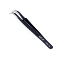 VETUS 트위져 핀셋 ESD-15, 블랙, 4개