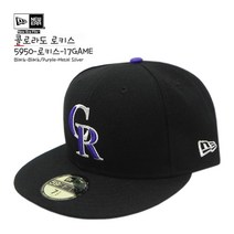 뉴에라 [슈즈네][정품] MLB 어센틱 콜로라도 로키스 게임 야구모자 59FIFTY 메이저리그 선수모자 사이즈캡 미국직배송