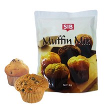 실습 간편한 홈베이킹 간식 SIB 선인 머핀믹스프리 파우더 1kg X 10봉, 머핀프리믹스 1kg 10봉