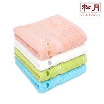 송월타올 스윗하트 하니 100g 고급면 20수, 1매, 연두