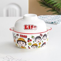 귀여운 캐릭터 도자기 그릇 손잡이 뚝배기 친구 자취방 집들이 선물, C.다양한 캐릭터 뚝배기 X 뚜껑