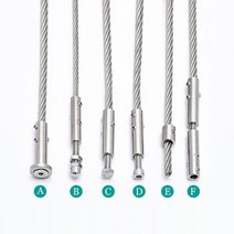 와이어클램프304 스테인레스 스틸 케이블 난간 나사 스웨이지 와이어 로프 텐셔너 수신기 터미널 엔드 크로, 21 TYPE E 4MM