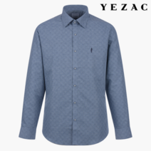 예작 카치온 신사자수 슬림핏 셔츠 네이비 YJ1SBS936NY