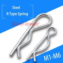5-20pcs M1M1.2 M1.6 M1.8 M2 M2.5 M3 M3.5 M4 스틸 R 타입 스프링 코터 핀 웨이브 모양 스플릿 클립 클램프 헤어 트랙터 자동차 용, [15] 10pcs 3x65mm
