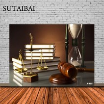 판사봉 의사봉 경매 법 정의 골드 균형 규모 천칭 자리 책 법원 사용자 정의 사진 배경 스튜디오 배경막 사진 비닐 패브릭 배너, 비닐-250x150cm, 하늘색